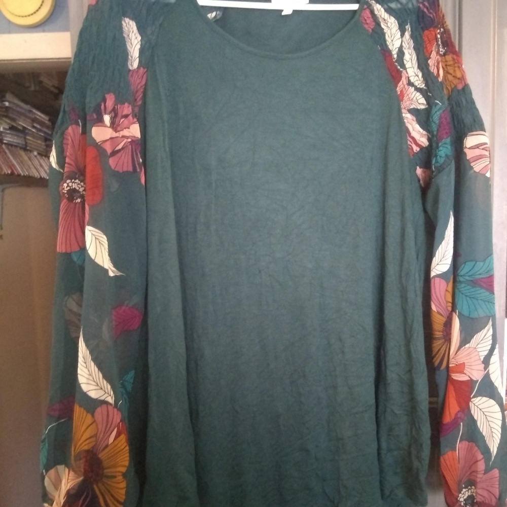 XXL Maurice's Jade green fall top